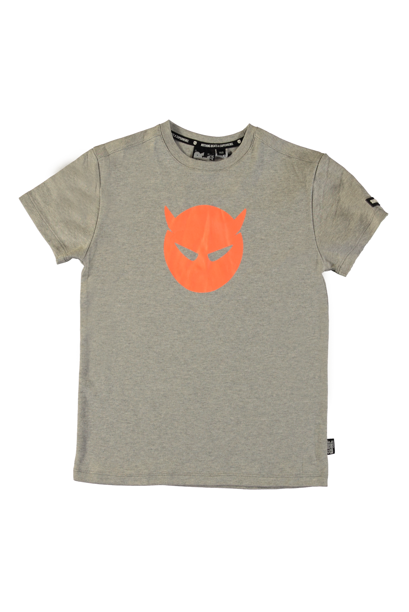 SUPERREBEL Jongens t-shirt Cruz - Grijs melee SUPERREBEL Jongens t-shirt Cruz - Grijs melee