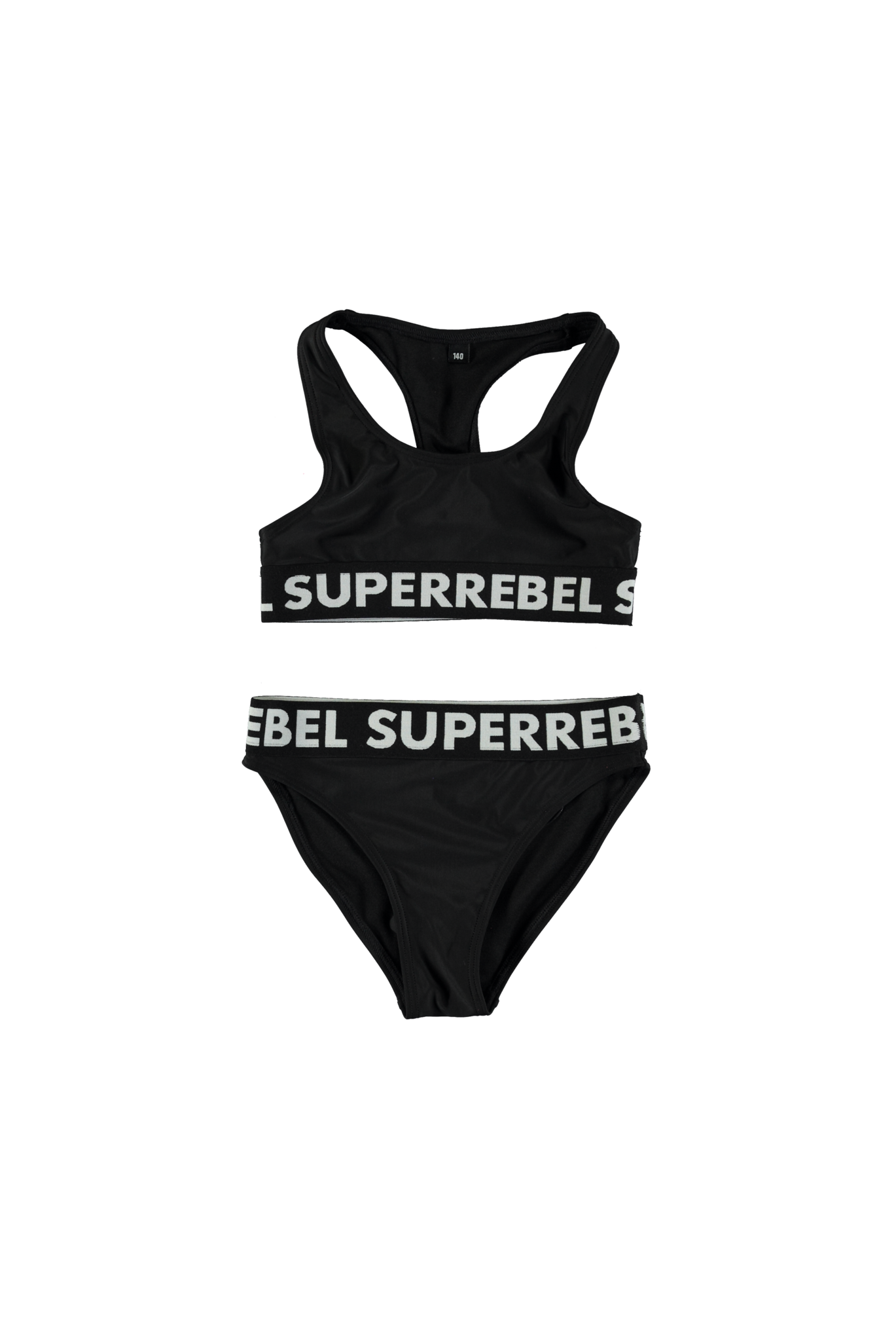 SUPERREBEL Meisjes bikini sportief Carmel - Zwart SUPERREBEL Meisjes bikini sportief Carmel - Zwart