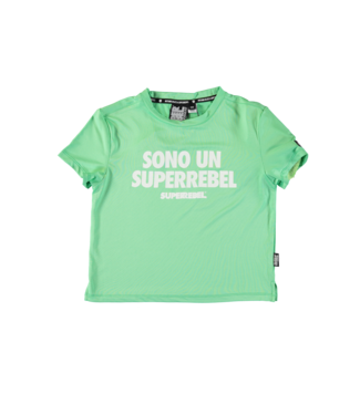 SUPERREBEL Meisjes t-shirt Benica - Fluo mint