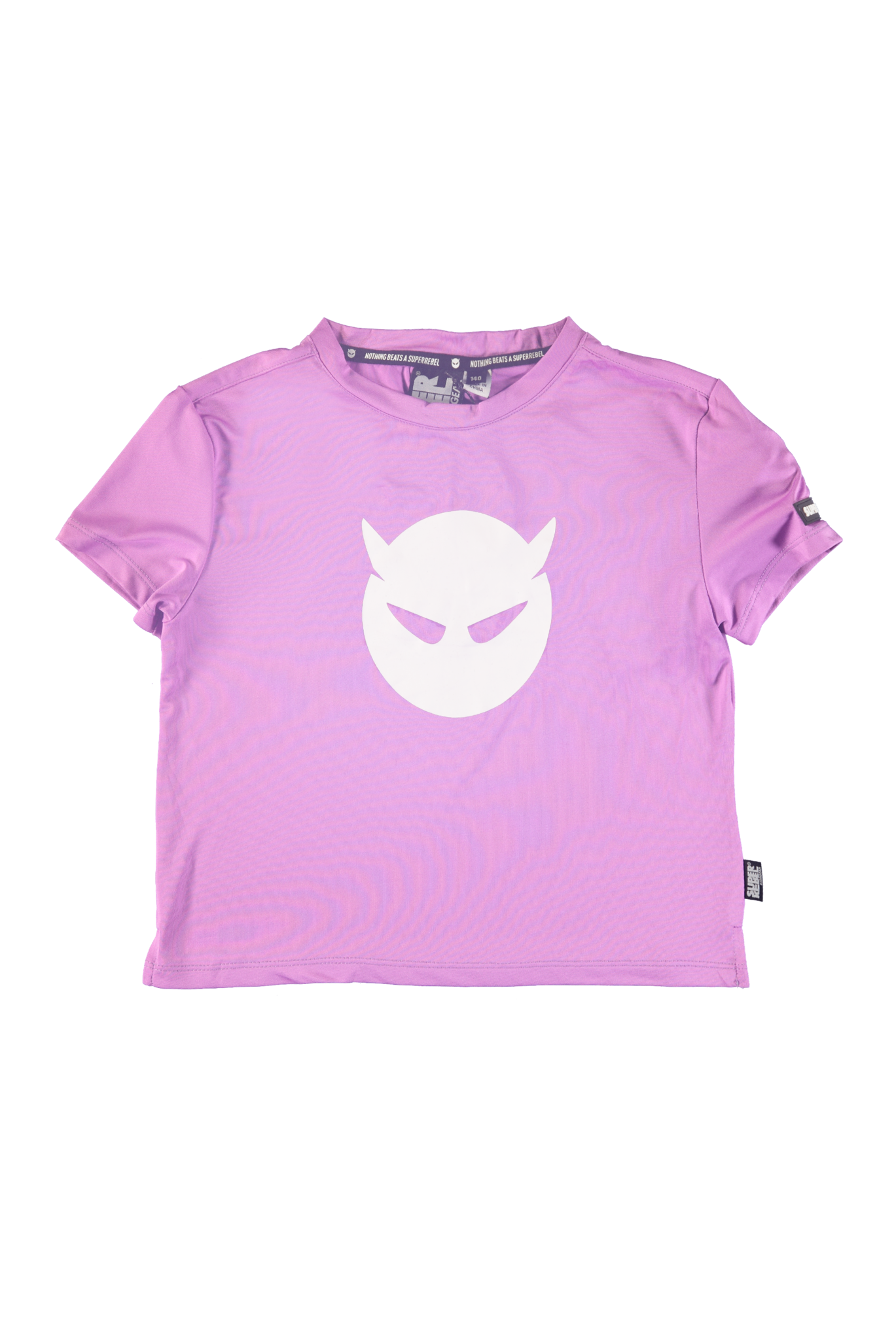 SUPERREBEL Meisjes t-shirt Benica - Fluo paars SUPERREBEL Meisjes t-shirt Benica - Fluo paars