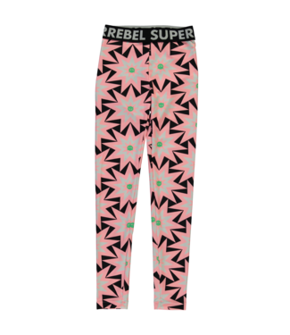 SUPERREBEL Meisjes legging Pearl - Star AOP