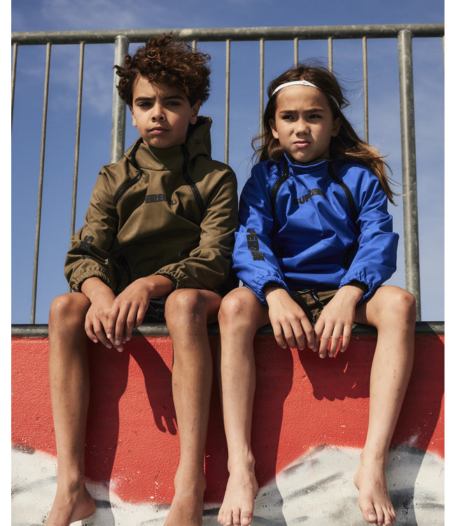 SUPERREBEL Jongens zomerjas softshell Leving - Army groen