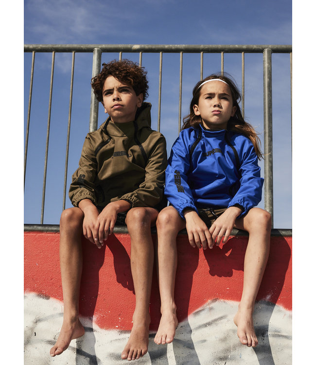 SUPERREBEL Jongens zomerjas softshell Leving - Army groen