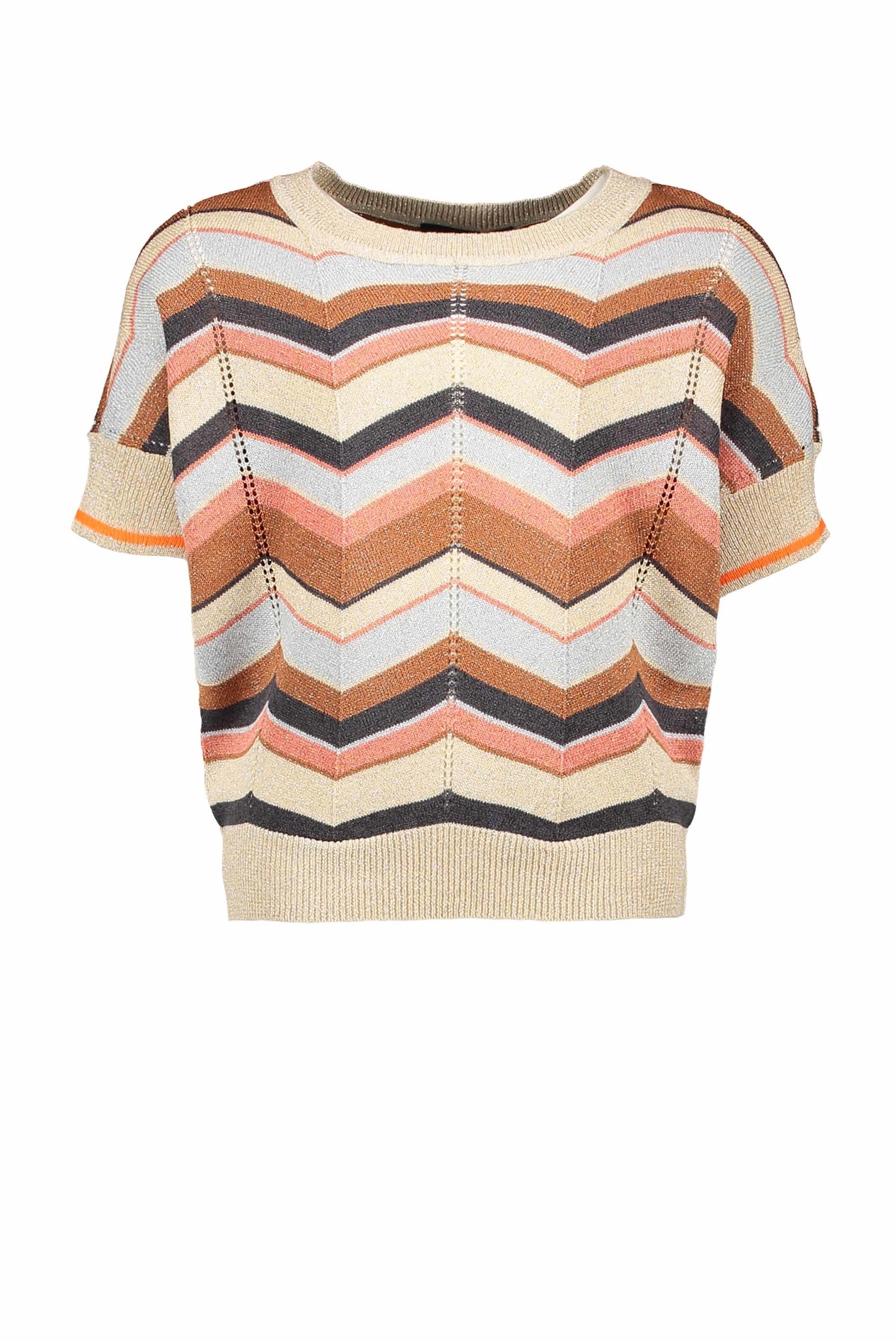 Like Flo Meisjes top gebreid zigzag - Multi Like Flo Meisjes top gebreid zigzag - Multi
