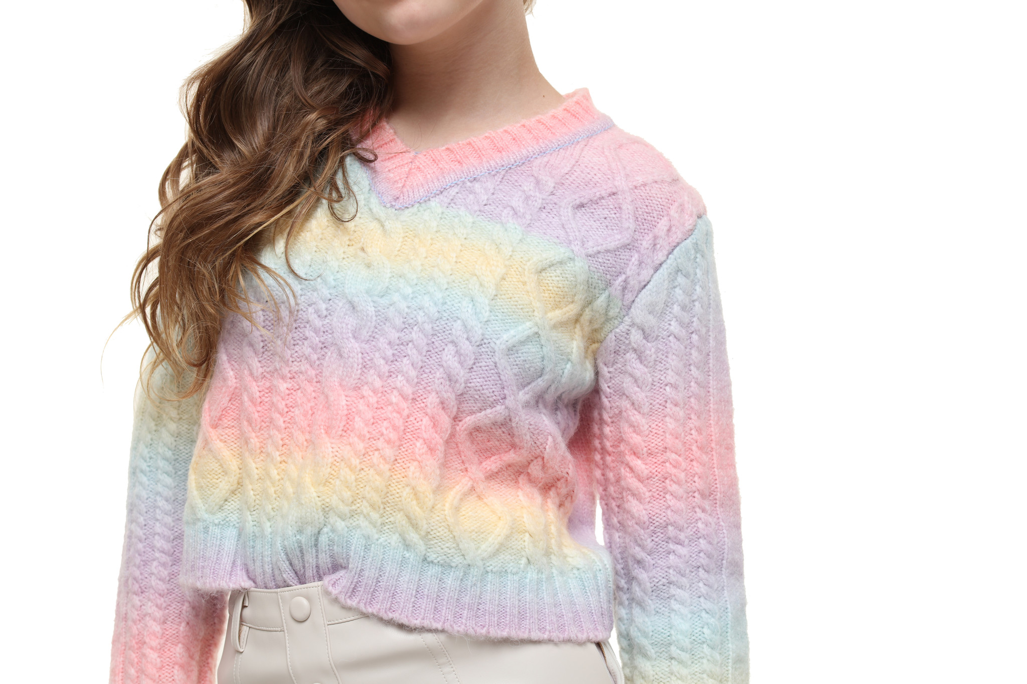 Jacky Luxury Meisjes trui gebreid - Multi Jacky Luxury Meisjes trui gebreid - Multi