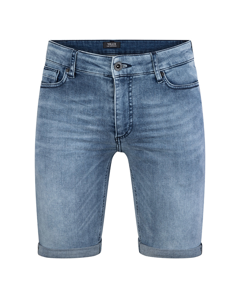 Rellix Jongens jeans short duux - Medium Denim