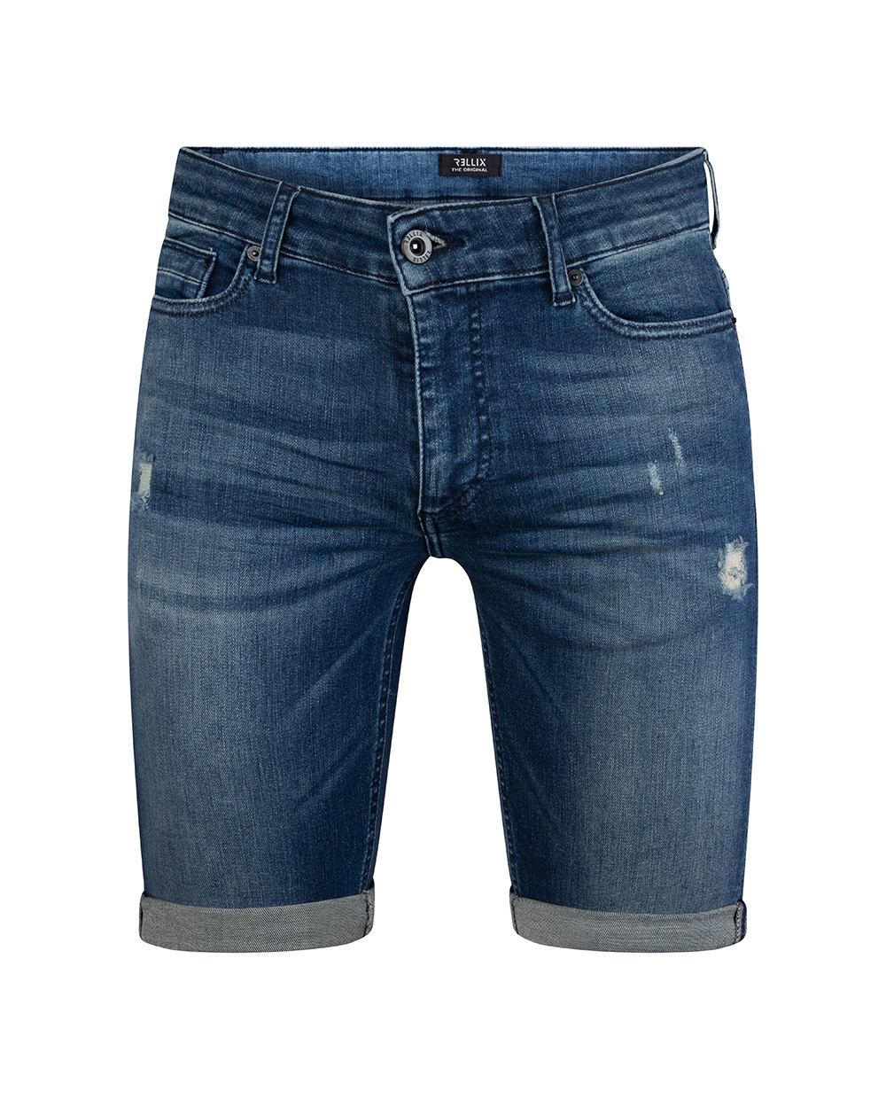 Rellix Jongens jeans short duux - Used Dark Denim Rellix Jongens jeans short duux - Used Dark Denim