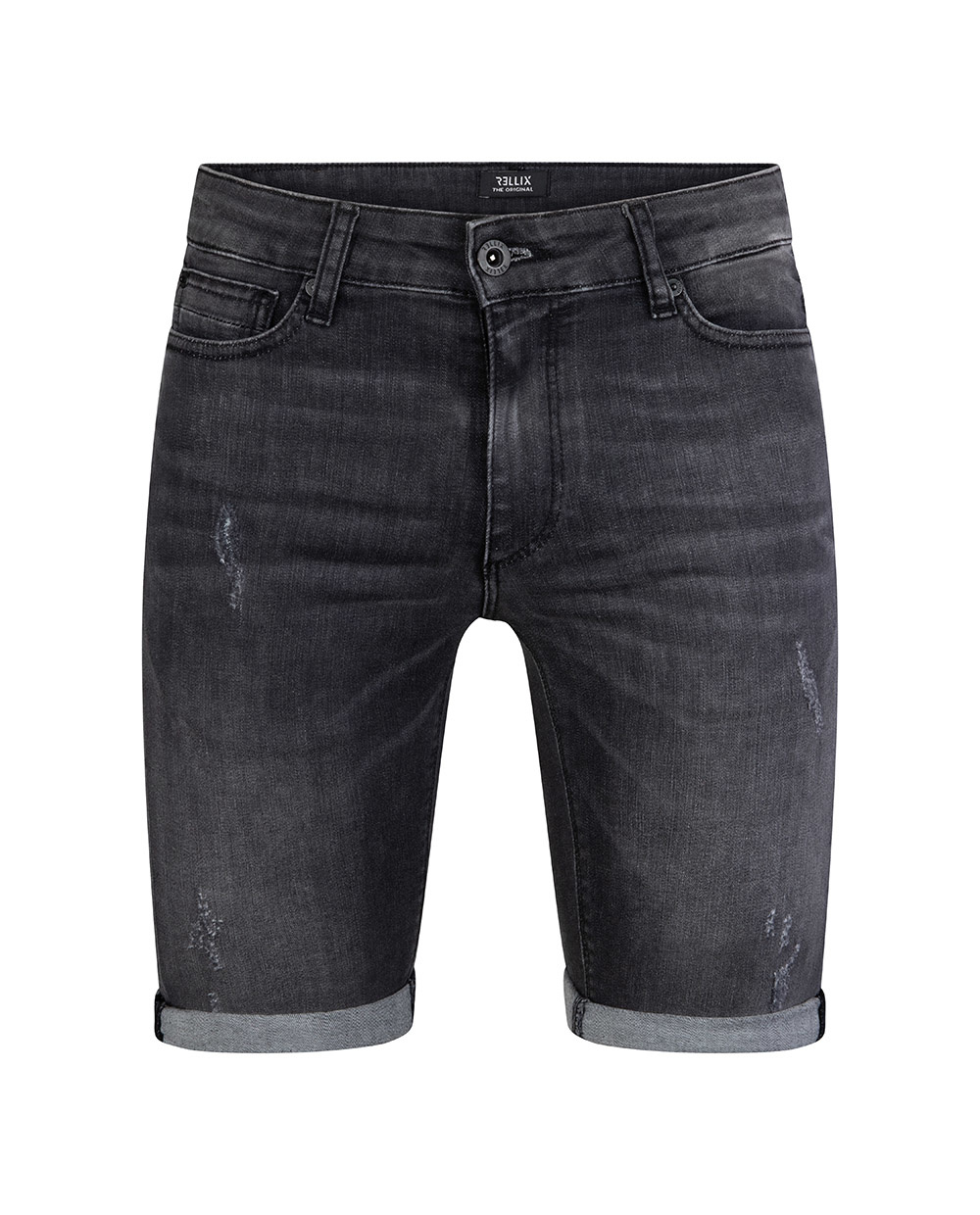 Rellix Jongens jeans short duux - Zwart denim Rellix Jongens jeans short duux - Zwart denim
