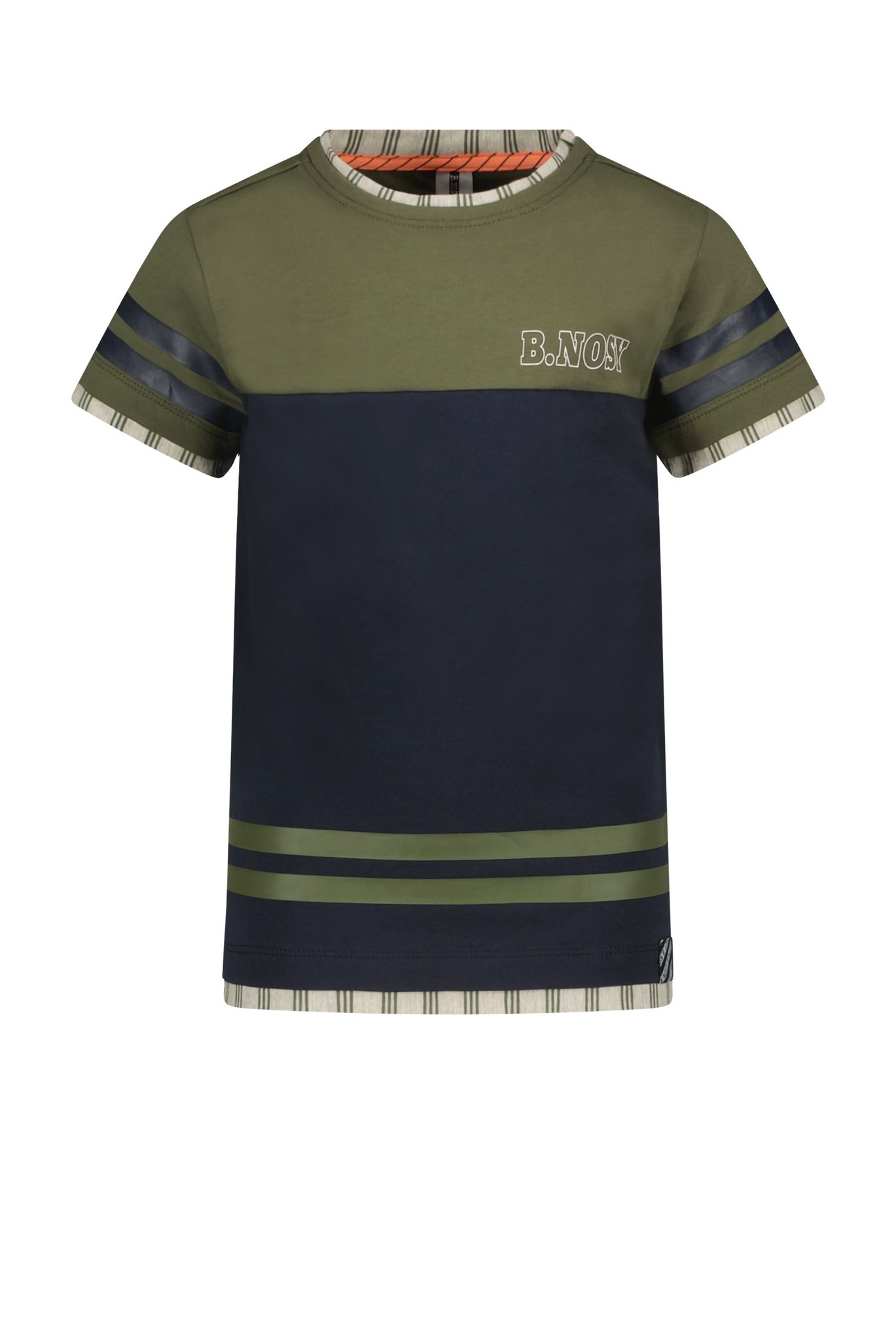 B.Nosy Jongens t-shirt contrast - Marine blauw B.Nosy Jongens t-shirt contrast - Marine blauw