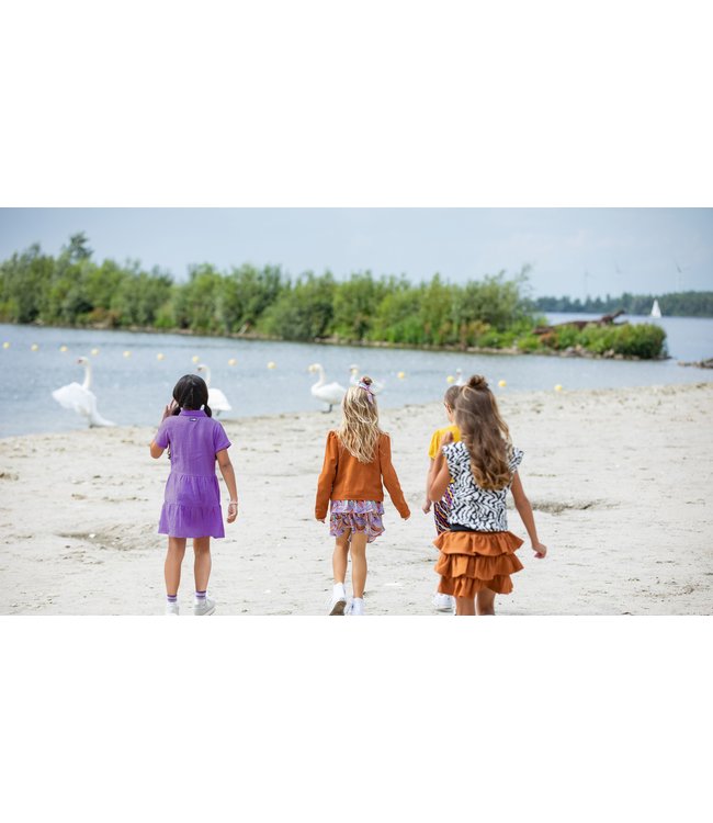 B.Nosy Meisjes top AOP - Zebra Banana