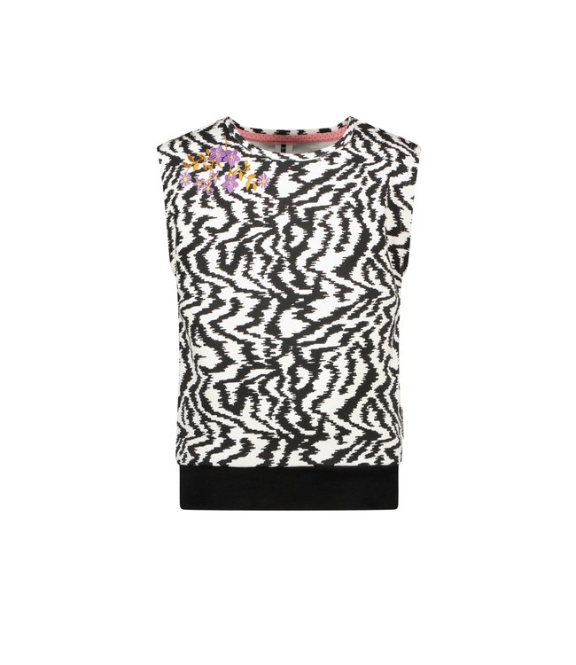 B.Nosy Meisjes top AOP - Zebra Banana
