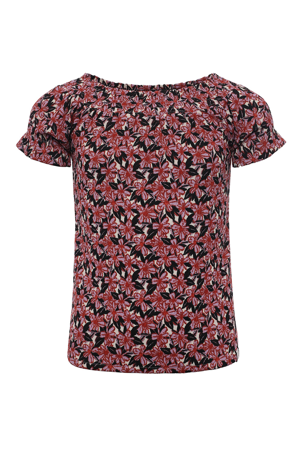 LOOXS 10sixteen Meisjes top crinkle - Hawaii bloemen LOOXS 10sixteen Meisjes top crinkle - Hawaii bloemen