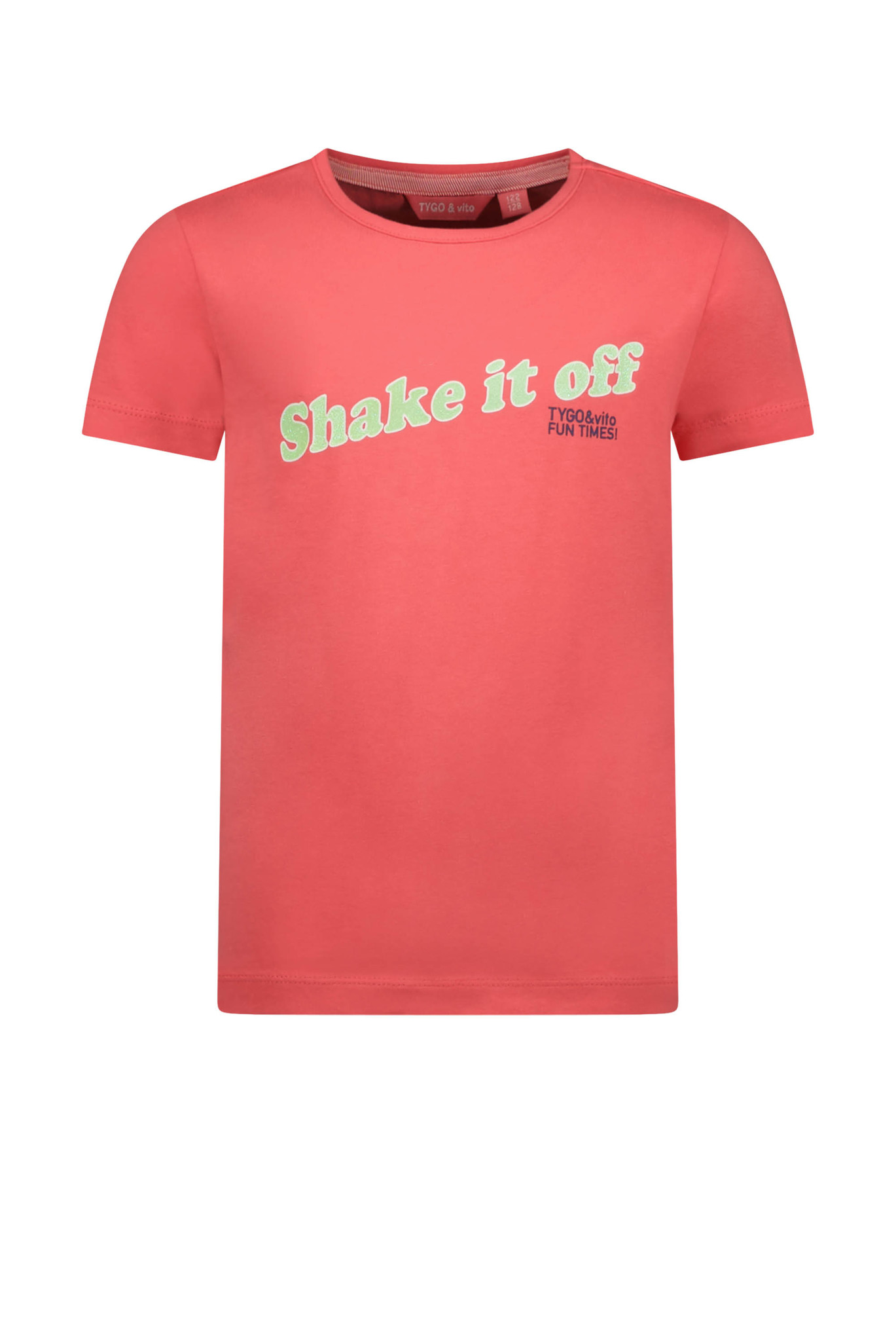 Tygo & Vito Meisjes t-shirt shake it off - Catchy Koraal Tygo & Vito Meisjes t-shirt shake it off - Catchy Koraal