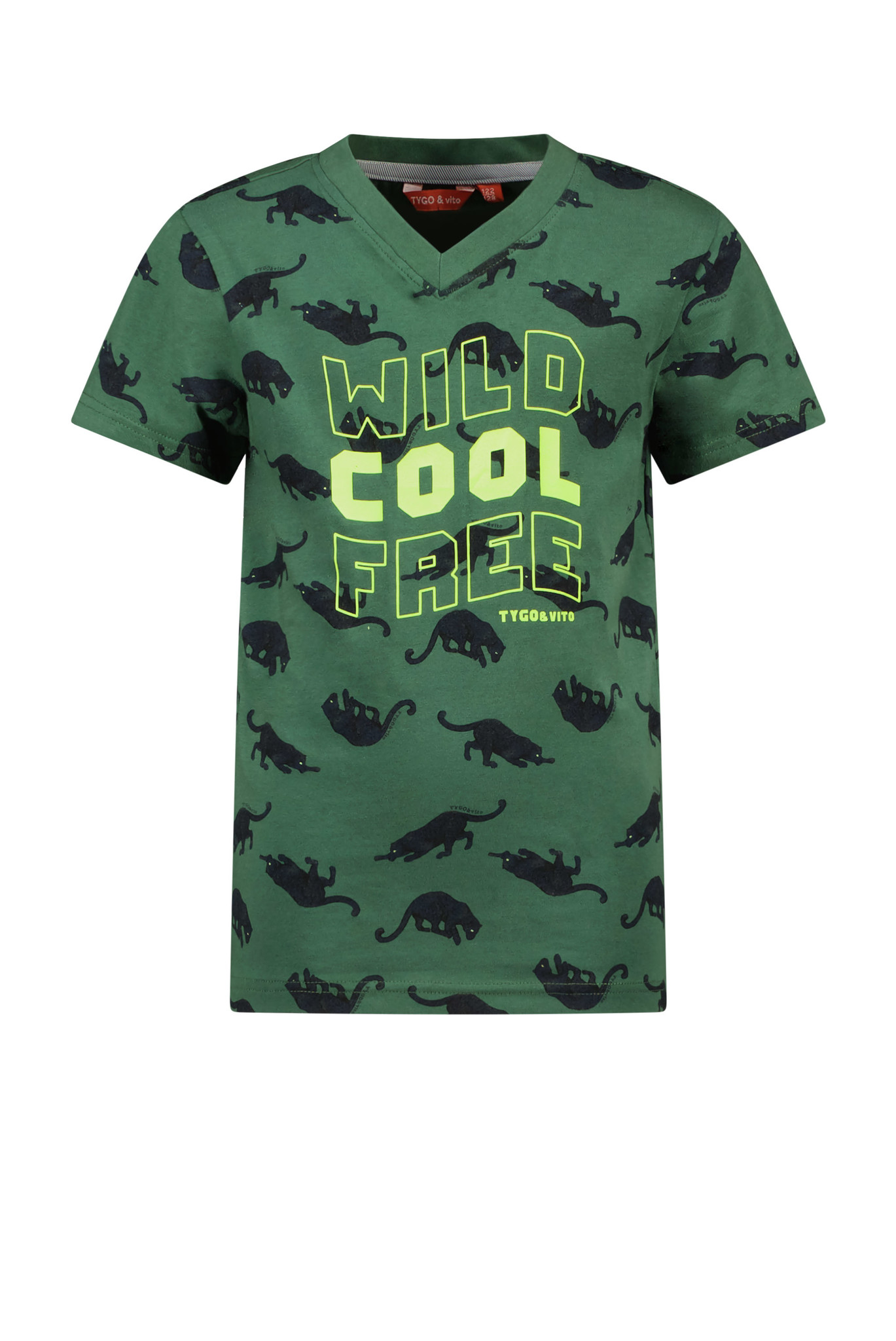 Tygo & Vito Jongens t-shirt - Groen Tygo & Vito Jongens t-shirt - Groen