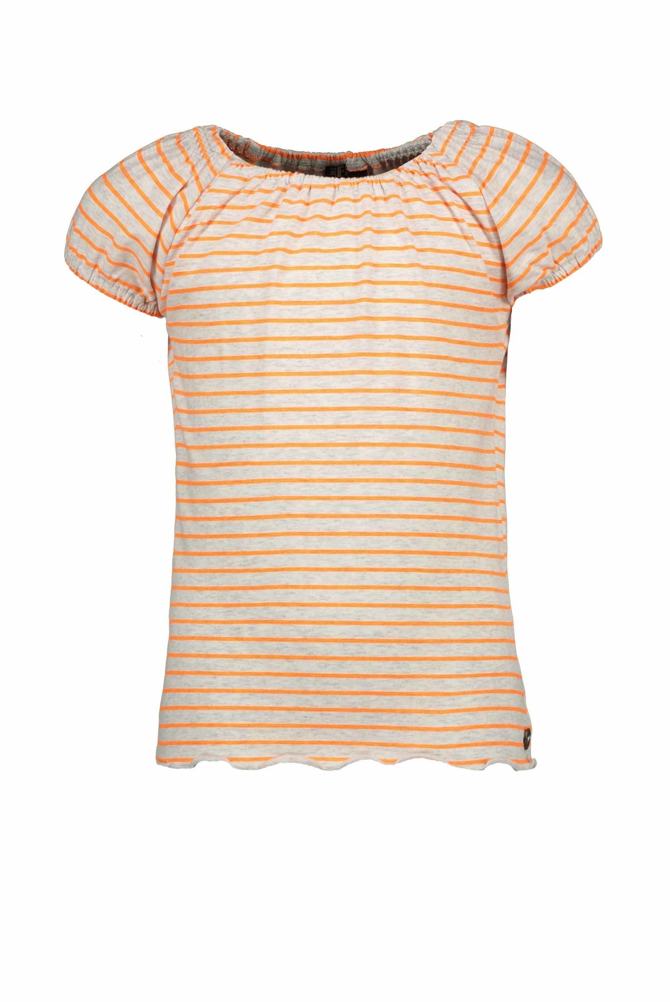 Like Flo Meisjes smock top - Neon streep Like Flo Meisjes smock top - Neon streep