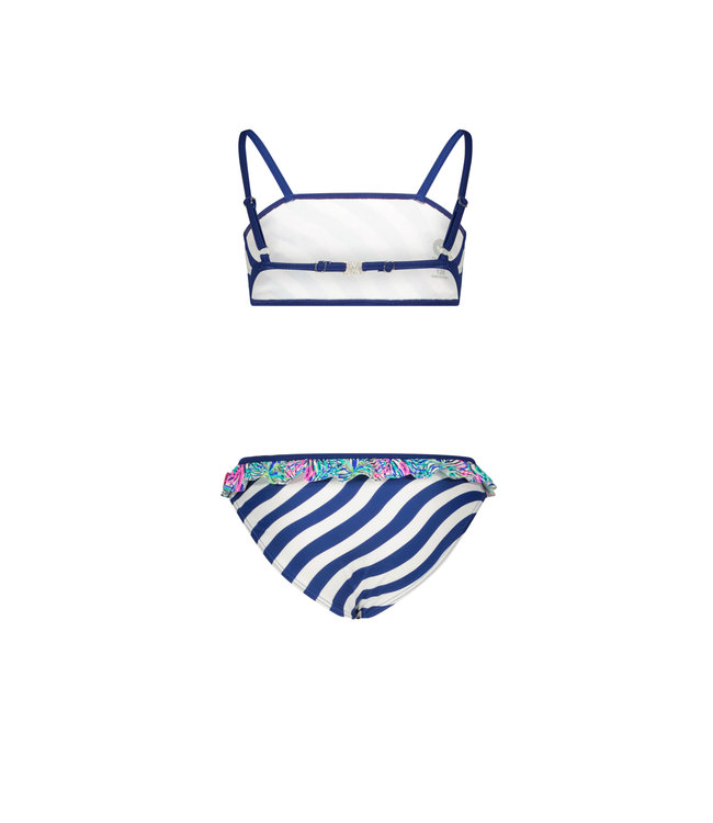 Just Beach Meisjes bikini ruffel - Tropical leaves