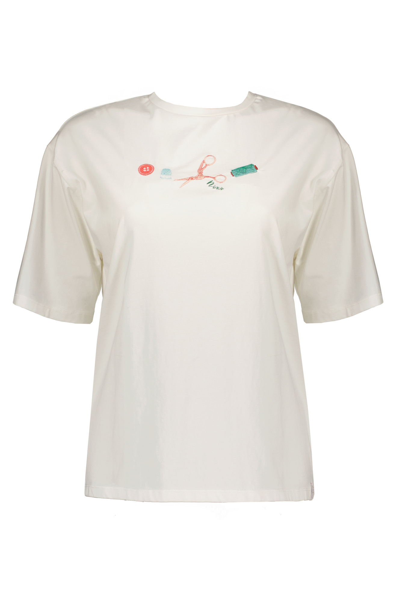NoNo Meisjes - mom t-shirt Bodi Jane - Sneeuwwit NoNo Meisjes - mom t-shirt Bodi Jane - Sneeuwwit
