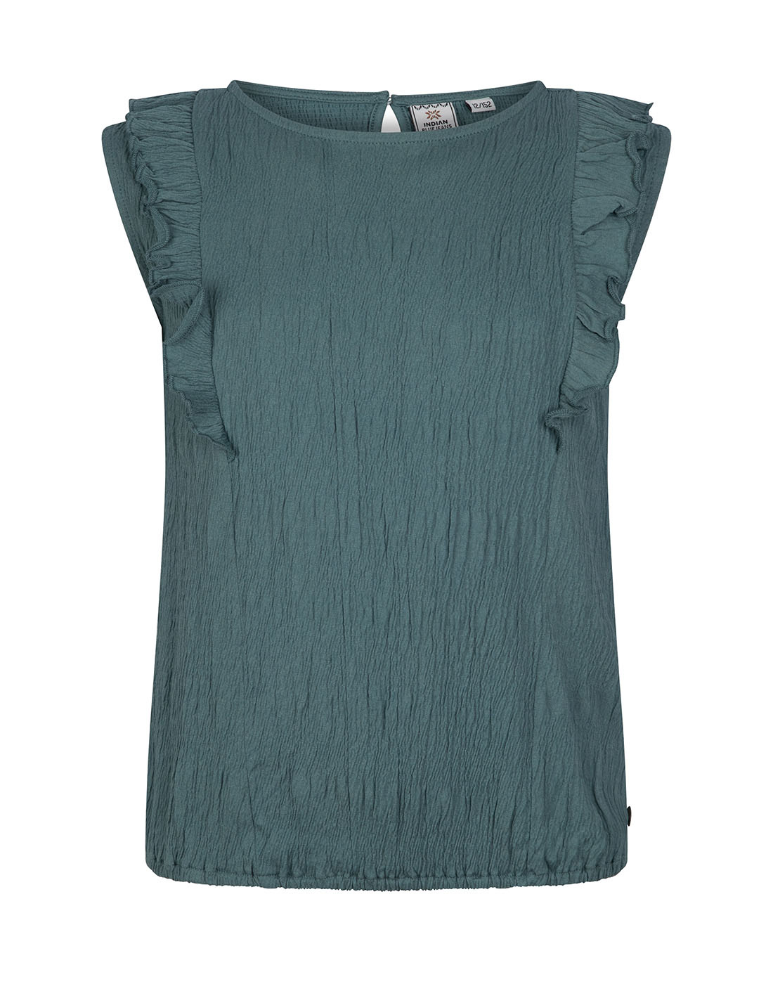 Indian Blue Jeans Meisjes singlet ruffel - Forest groen Indian Blue Jeans Meisjes singlet ruffel - Forest groen