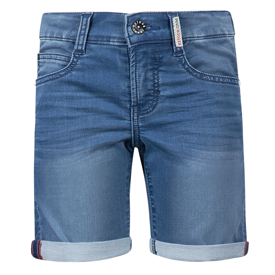 Retour jongens korte jeans Loeks Light Blue Denim