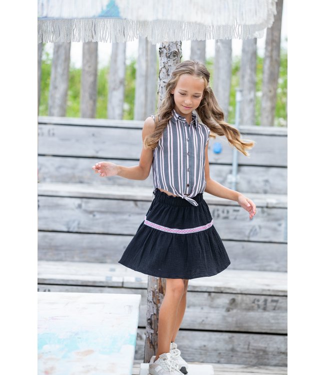 B.Nosy Meisjes blouse - Brilliant geruit