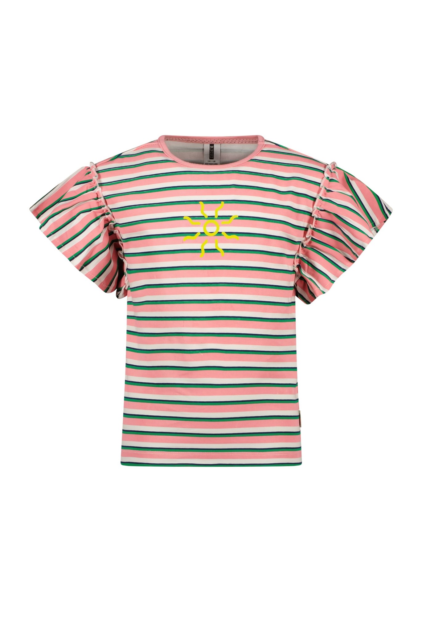 B.Nosy Meisjes t-shirt - Multi happy lines