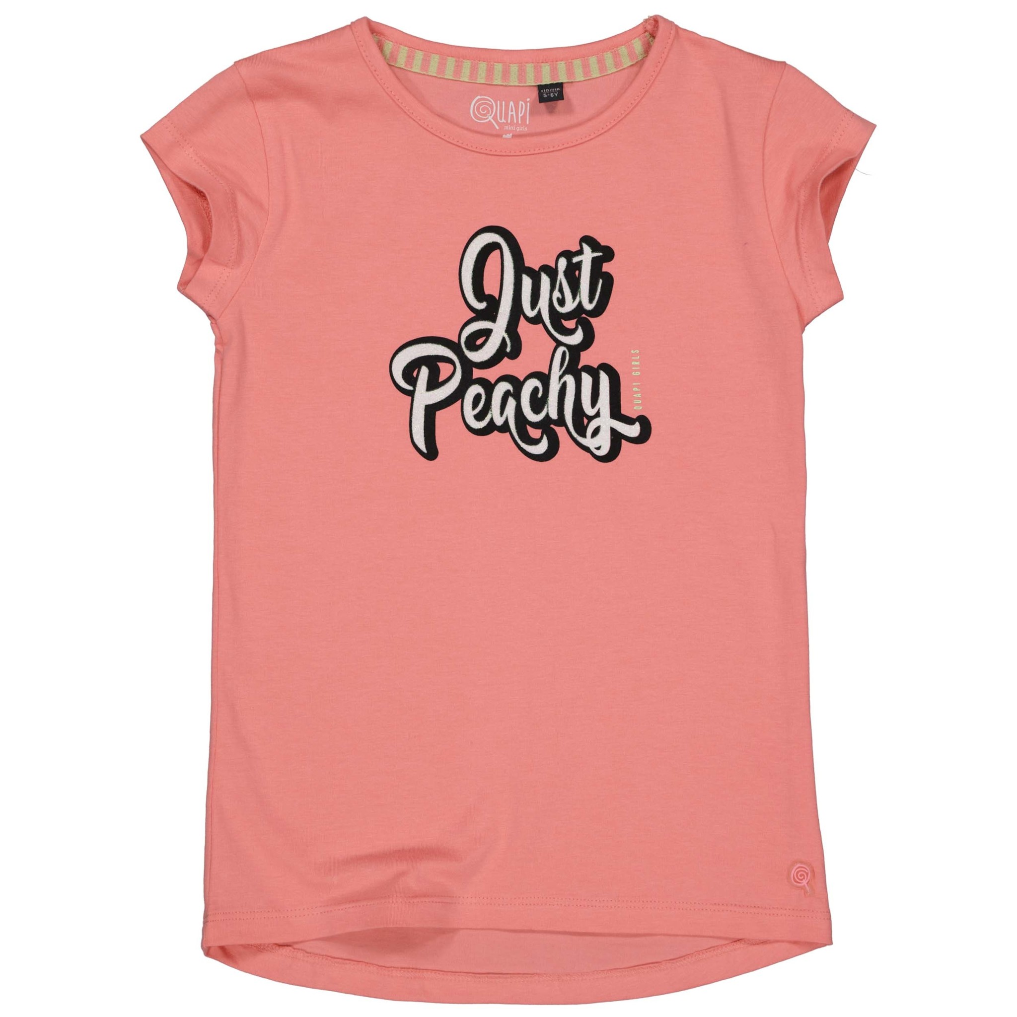 Quapi Meisjes t-shirt - Mariel - Poppy roze Quapi Meisjes t-shirt - Mariel - Poppy roze