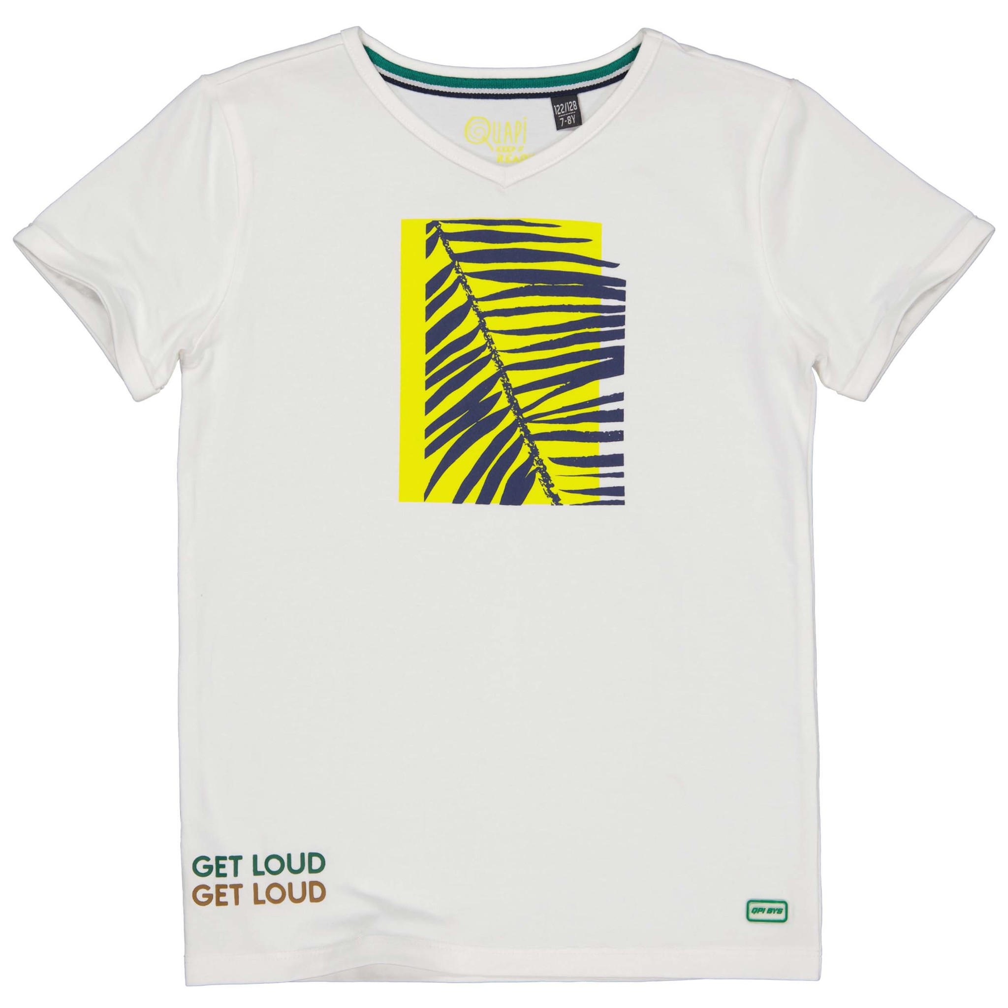 Quapi Jongens t-shirt - Mack - Wit Quapi Jongens t-shirt - Mack - Wit