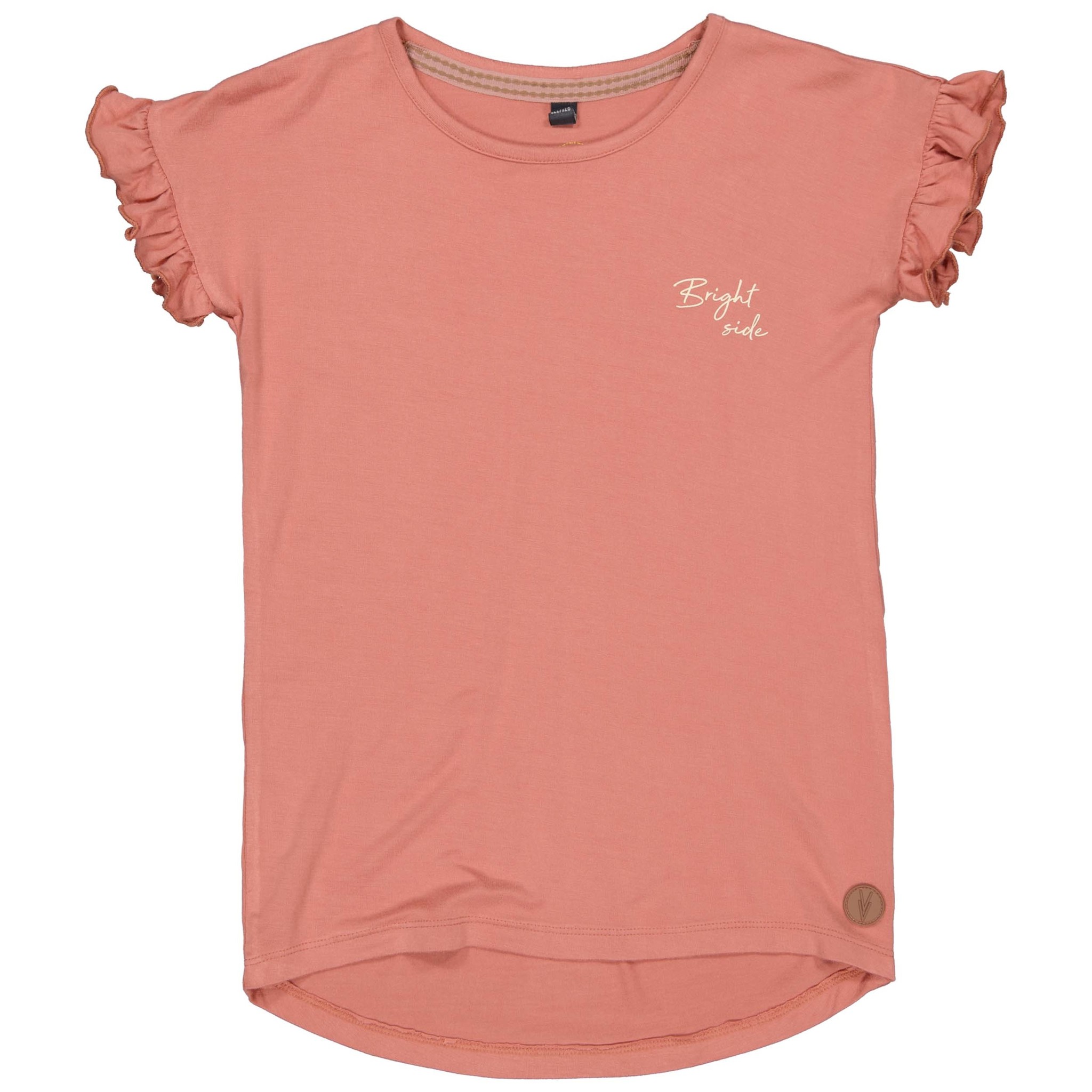 LEVV Meisjes t-shirt - Trienke - Dusty perzik LEVV Meisjes t-shirt - Trienke - Dusty perzik