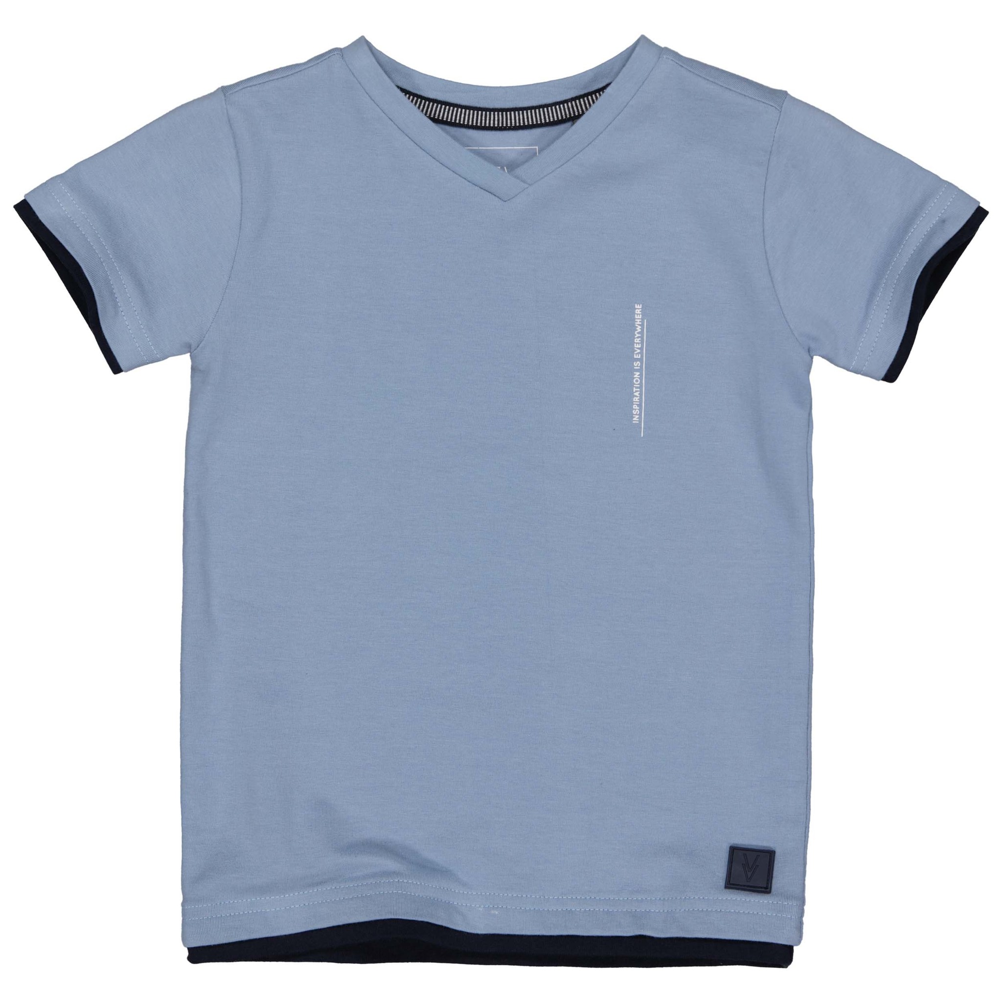 LEVV Little Jongens t-shirt - Vajan - Dusty blauw