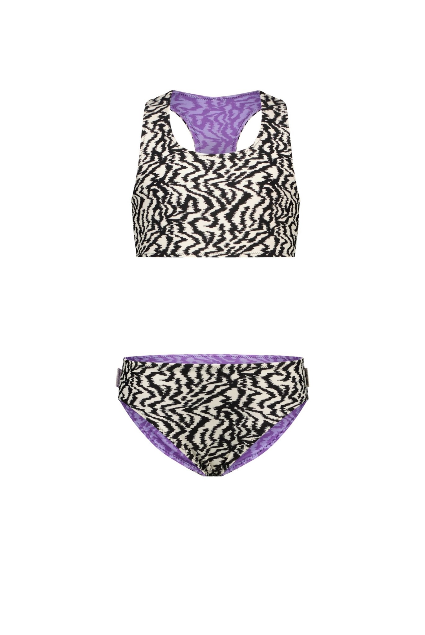 B.Nosy Meisjes reversibel bikini - Zebra Banana B.Nosy Meisjes reversibel bikini - Zebra Banana