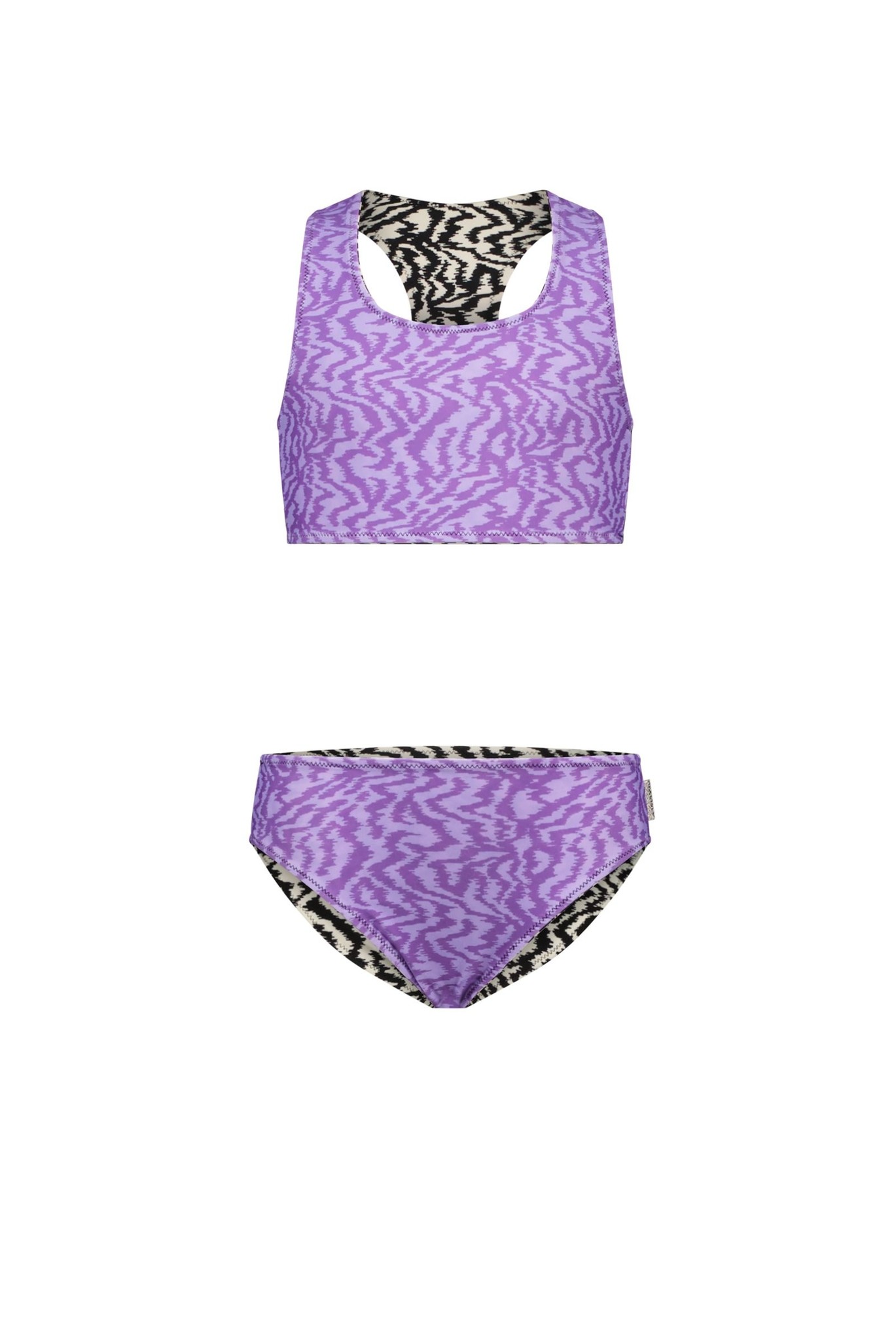 B.Nosy Meisjes reversibel bikini - Zebra Banana B.Nosy Meisjes reversibel bikini - Zebra Banana