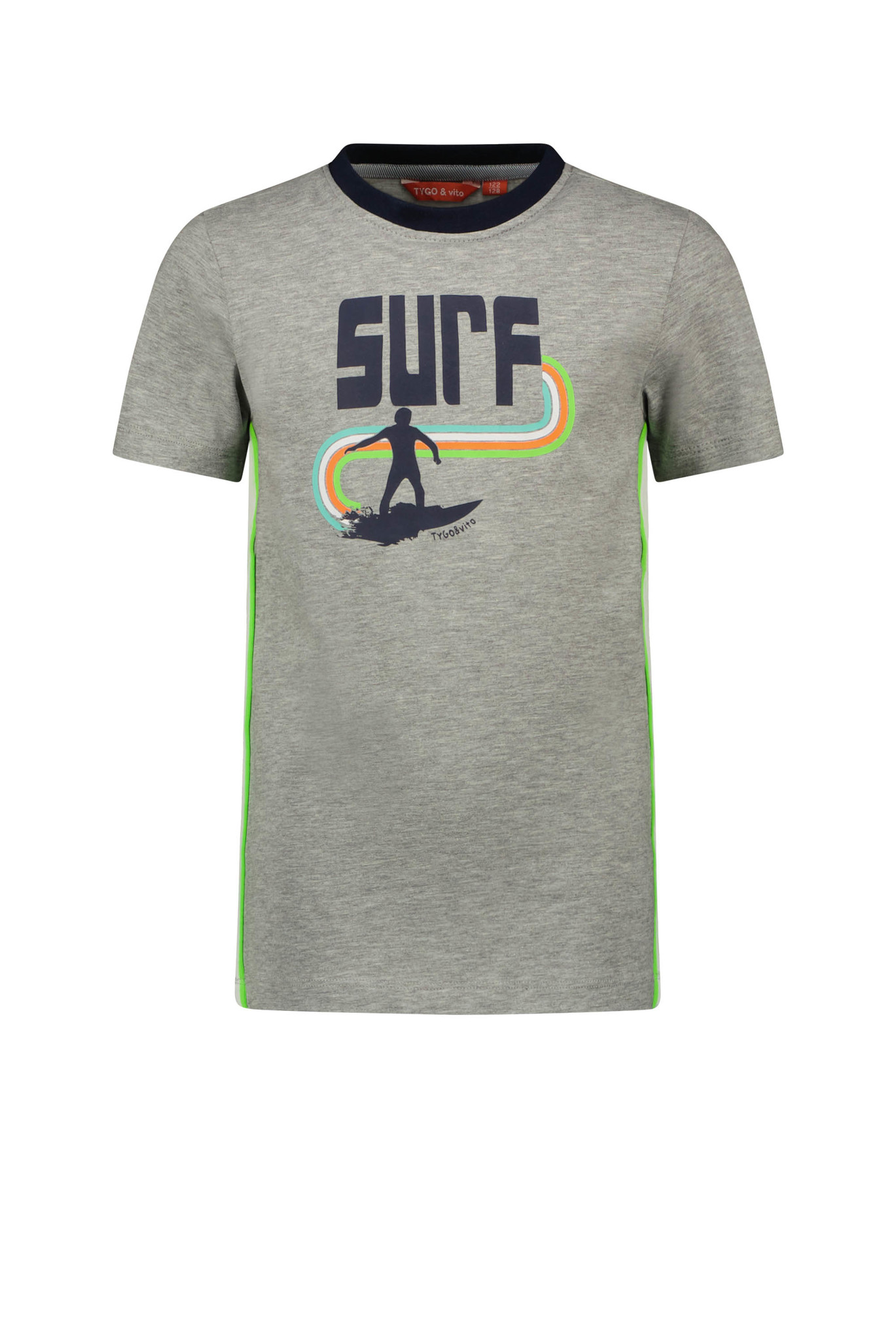 Tygo & Vito Jongens t-shirt - Grijs melee Tygo & Vito Jongens t-shirt - Grijs melee
