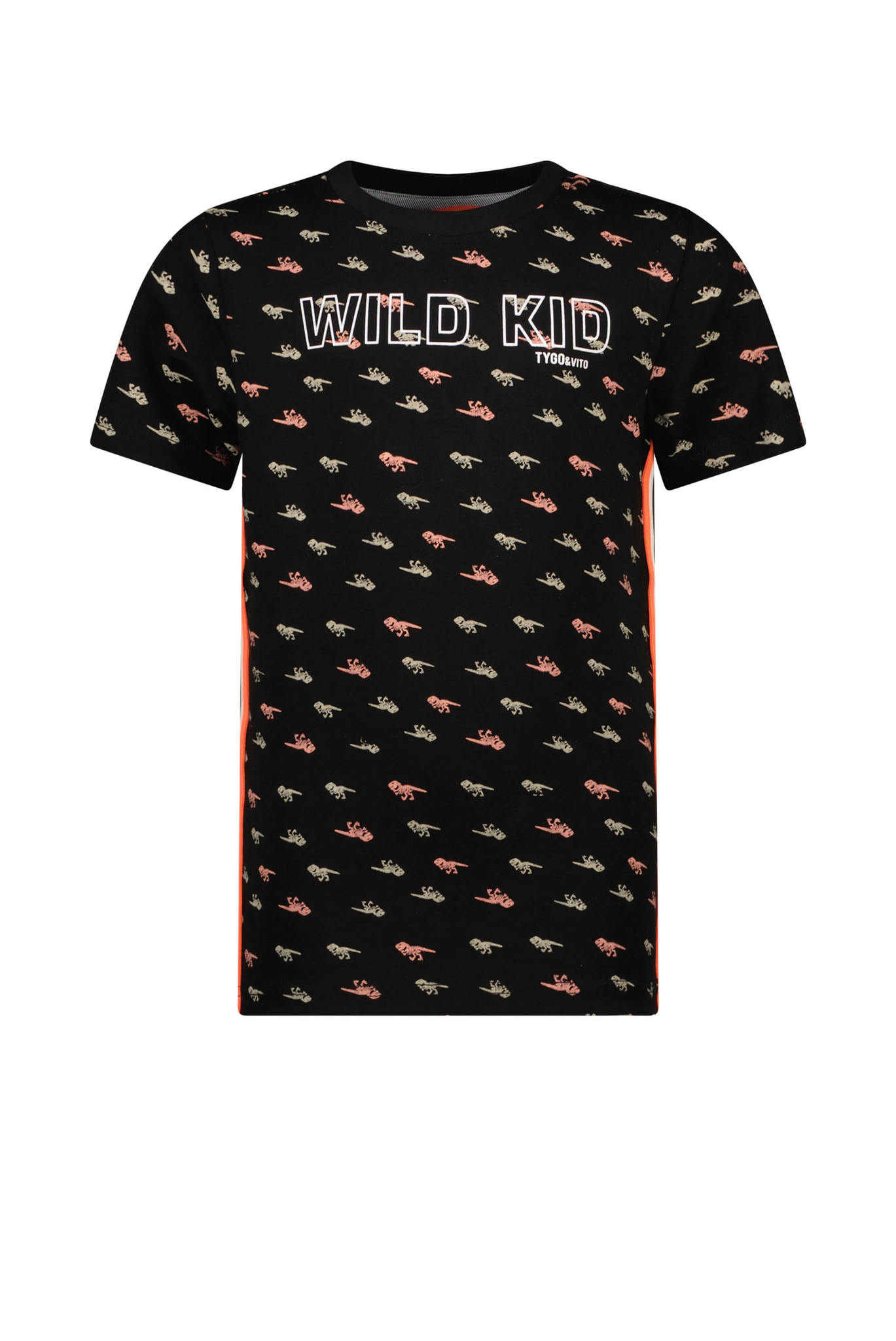 Tygo & Vito Jongens t-shirt - Zwart Tygo & Vito Jongens t-shirt - Zwart