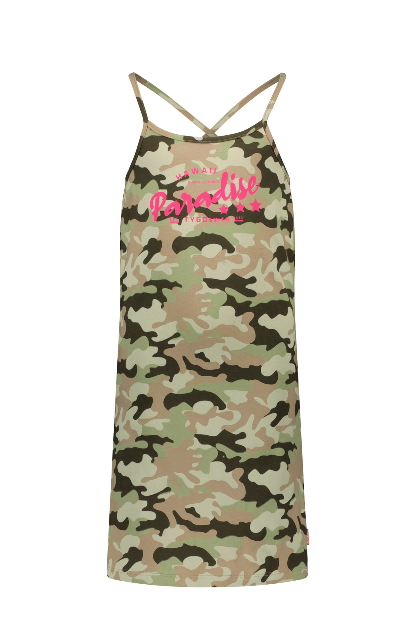Tygo & Vito Meisjes jurk camo AOP - Army Tygo & Vito Meisjes jurk camo AOP - Army