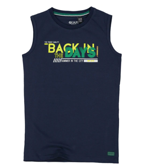 Quapi Jongens top - Maxwell - Donker blauw Quapi Jongens top - Maxwell - Donker blauw