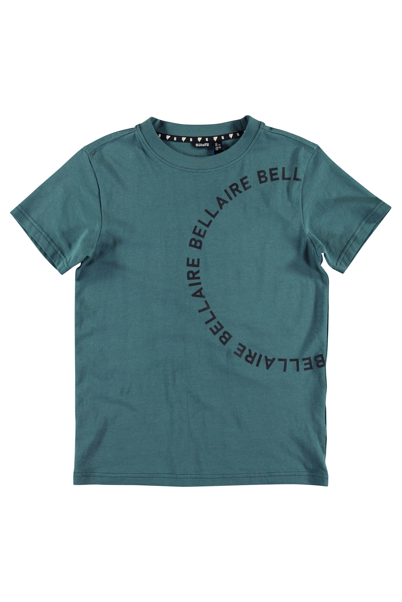Bellaire jongens t-shirt met logo in het rond Balsam