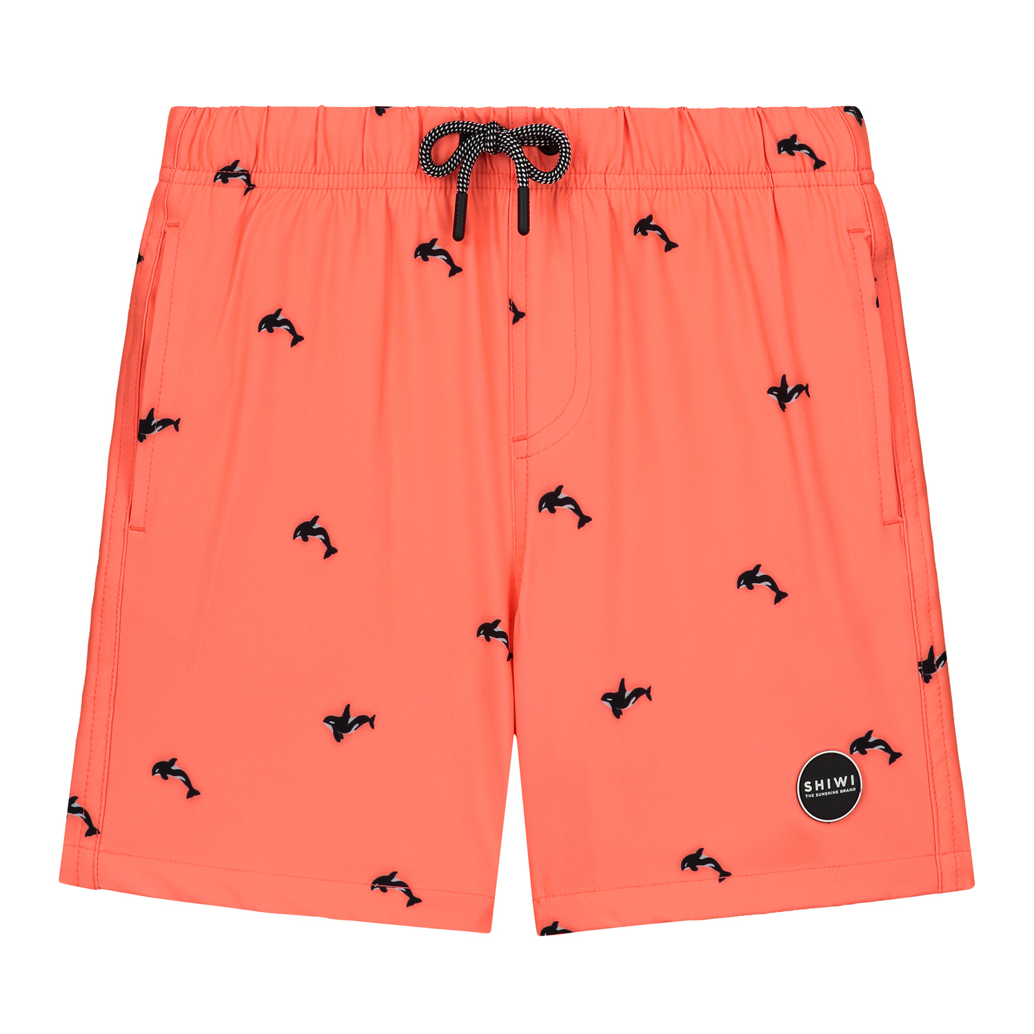 Shiwi jongens zwemshort orca 4-way stretch oranje - 152