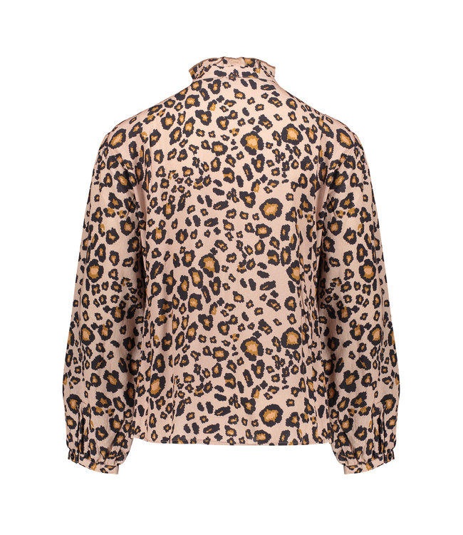 Geisha Meisjes top - Panter - Zand / Zwart