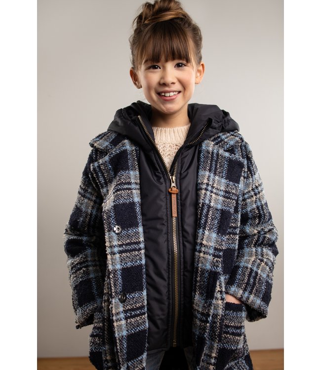 Like Flo Meisjes winterjas parka - Geruit