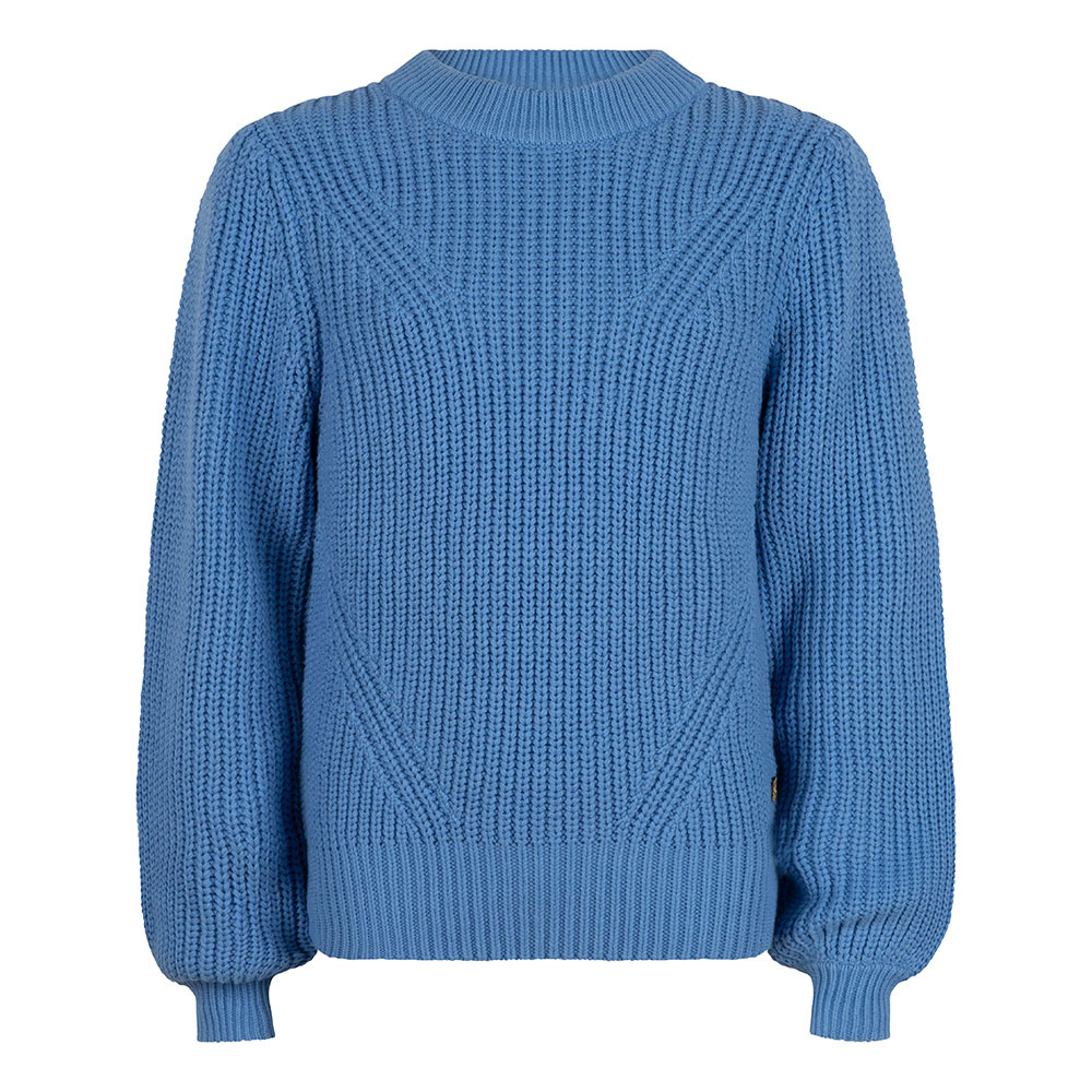 Indian Blue Jeans Meisjes trui gebreid fancy - Ultra marine blauw Indian Blue Jeans Meisjes trui gebreid fancy - Ultra marine blauw