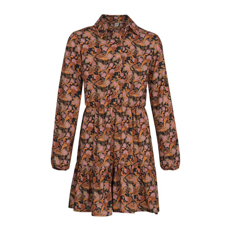 KIEstone Meisjes jurk - Paisley oranje KIEstone Meisjes jurk - Paisley oranje