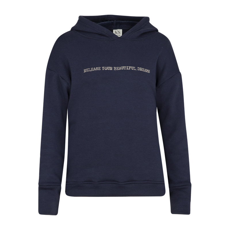 KIEstone Meisjes hoodie - Diep blauw