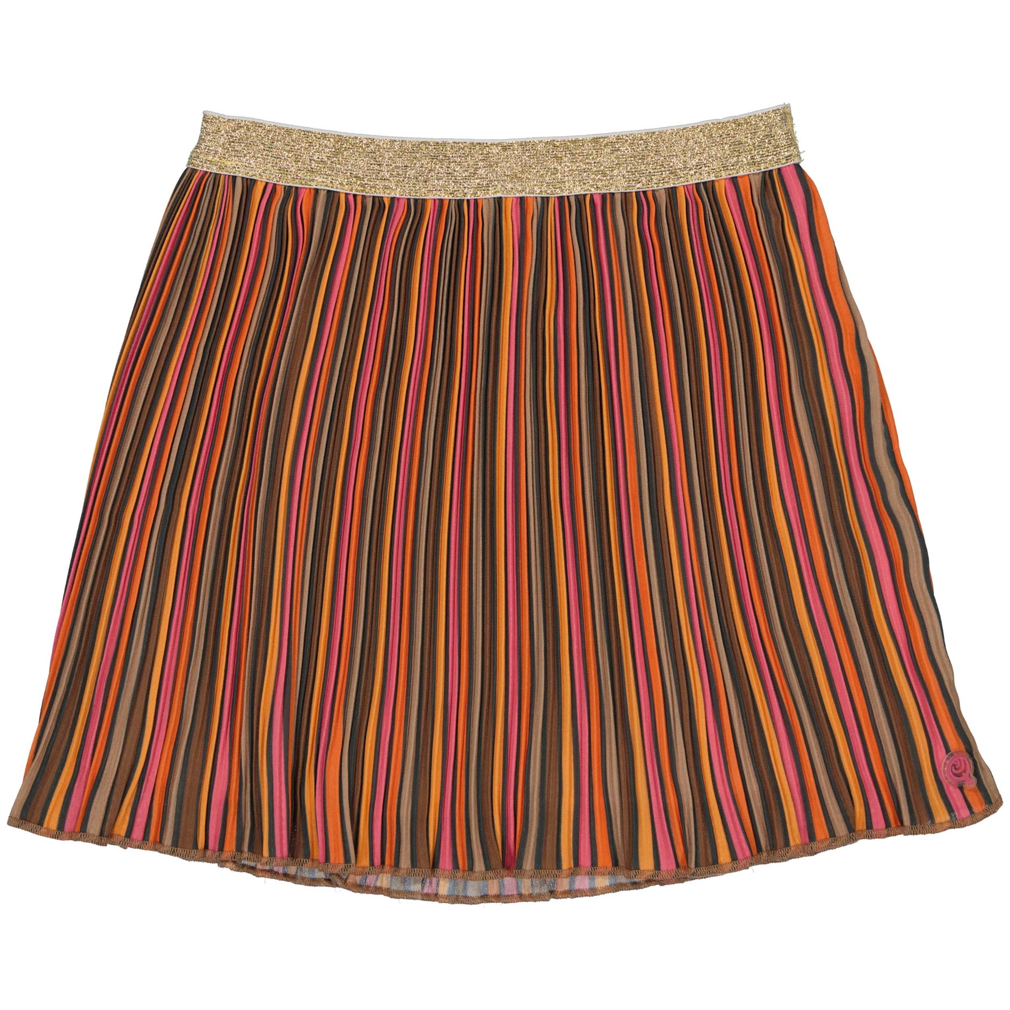 Quapi Meisjes rok - Riva - Donker blauw multi streep Quapi Meisjes rok - Riva - Donker blauw multi streep