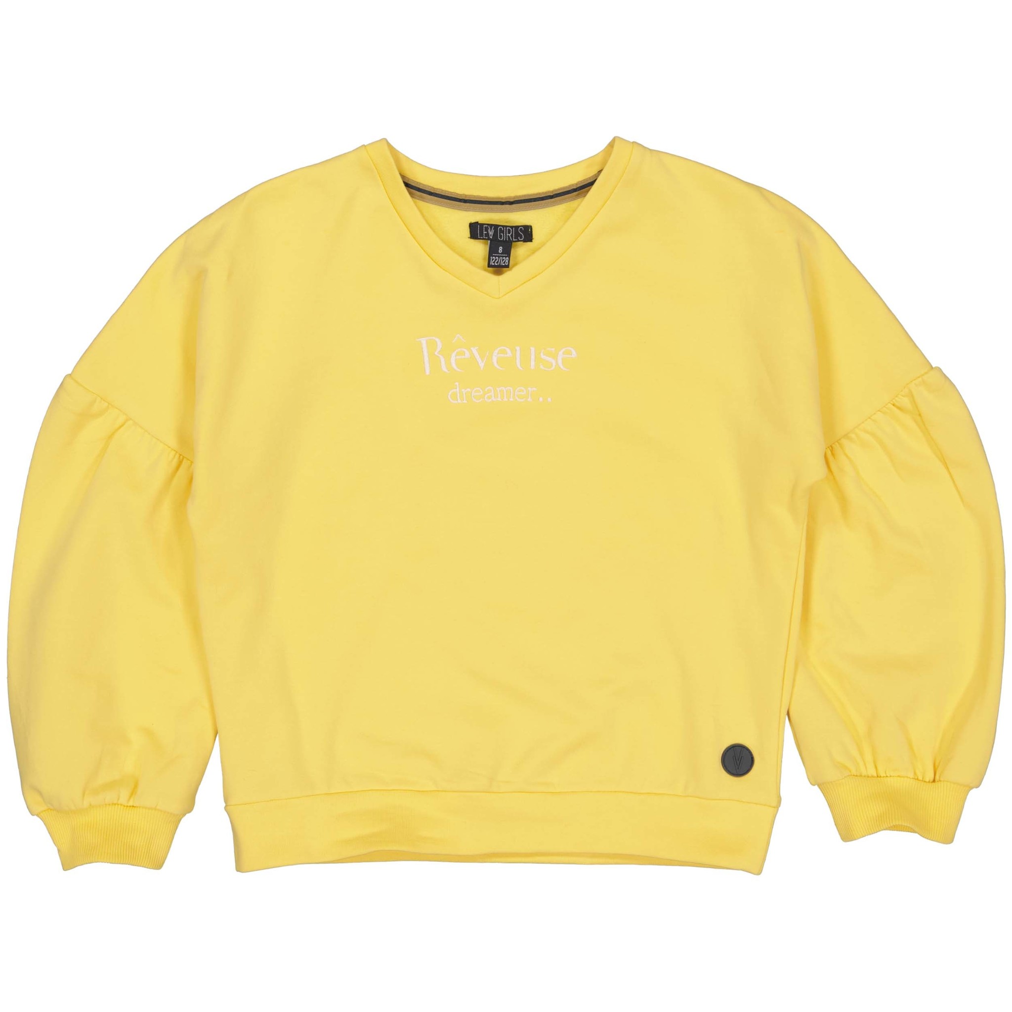 LEVV Meisjes sweater - Amaya - Geel