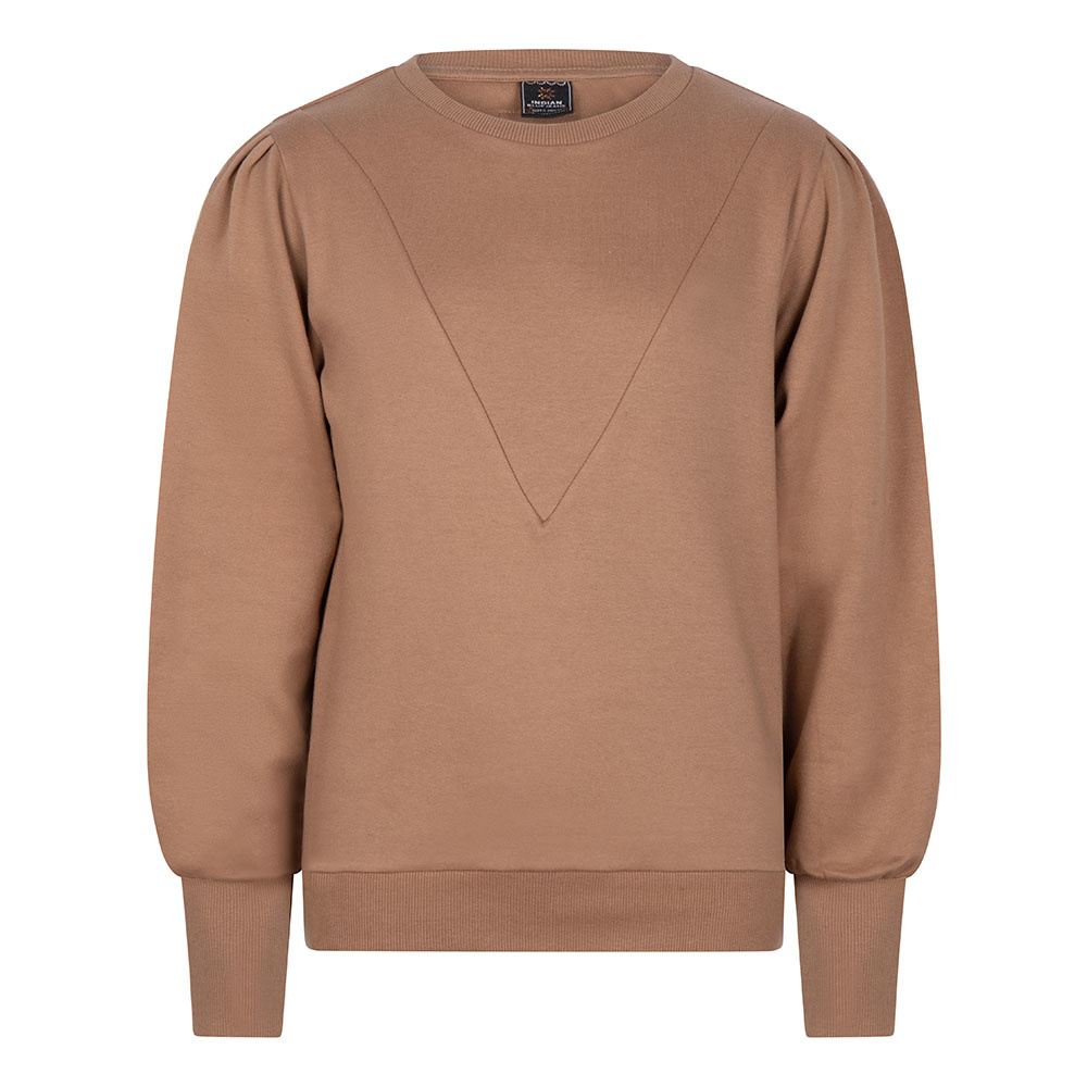 Indian Blue Jeans Meisjes sweater V - Hazelnoot bruin Indian Blue Jeans Meisjes sweater V - Hazelnoot bruin