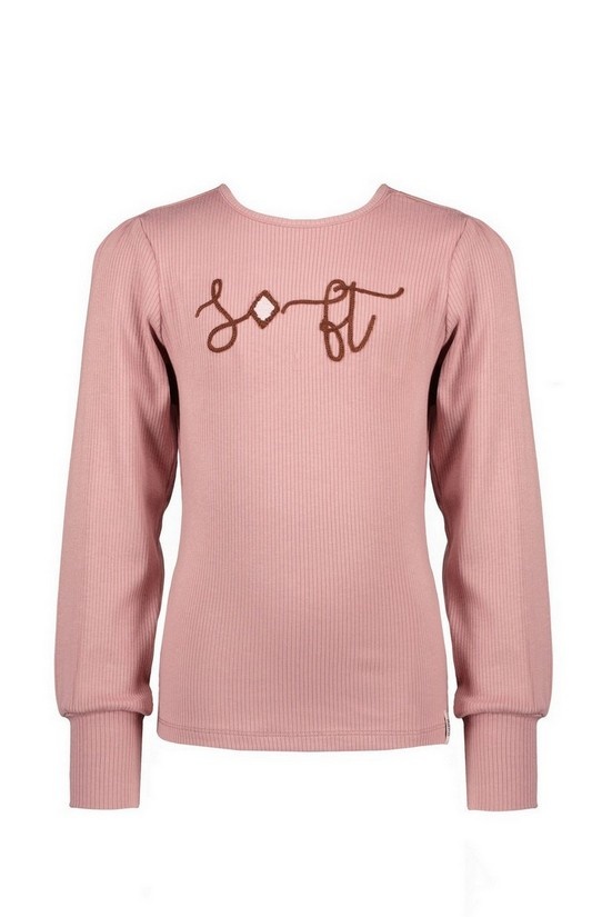 NoNo Meisjes shirt rib 'Soft' - Kooka - Vintage roze NoNo Meisjes shirt rib 'Soft' - Kooka - Vintage roze