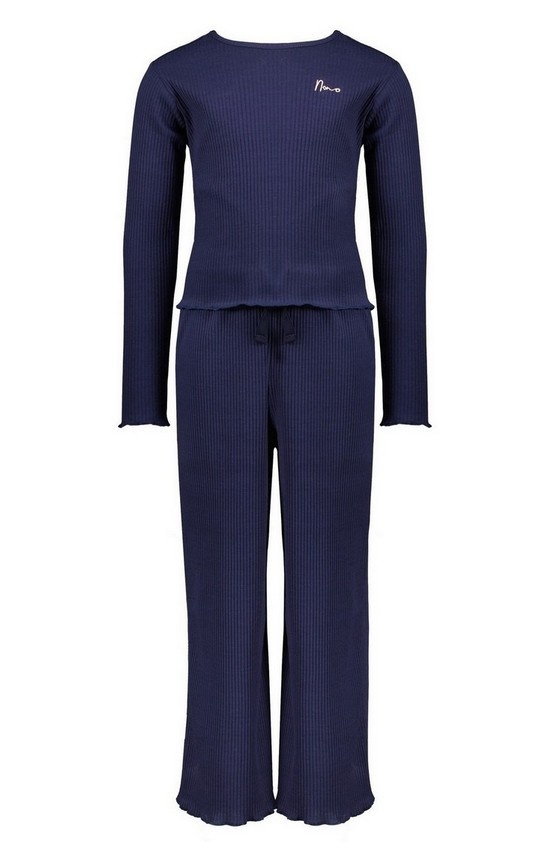 NoNo Meisjes pyjama set - Ryama - Navy blauw blazer