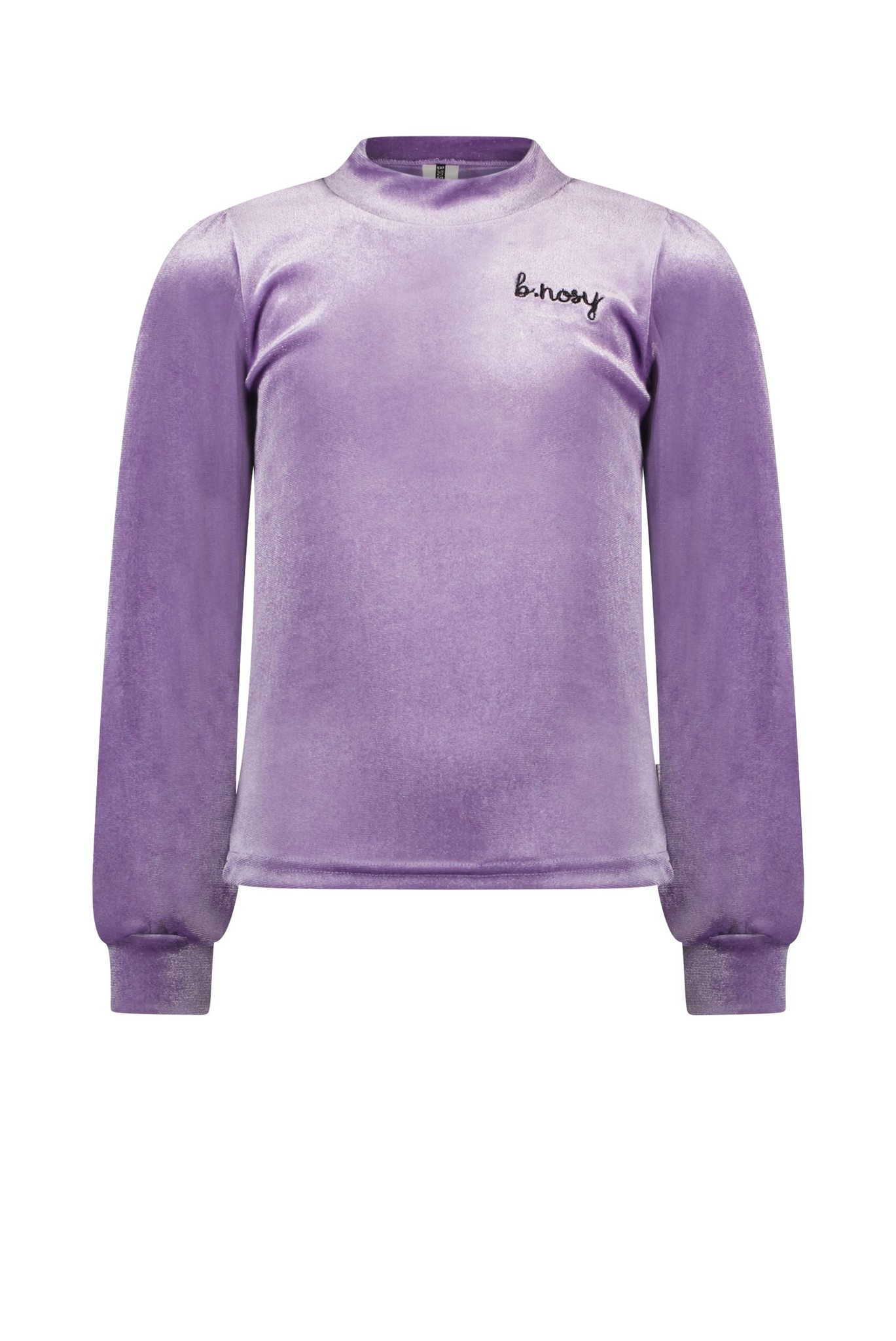 B.Nosy Meisjes shirt met col fluweel - Lilac B.Nosy Meisjes shirt met col fluweel - Lilac