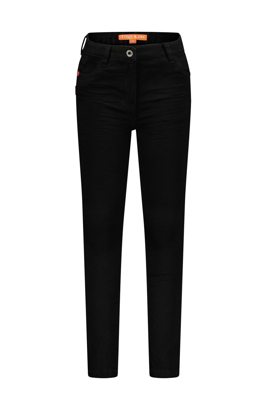 Tygo & Vito Meisjes broek super stretch skinny - Zwart denim Tygo & Vito Meisjes broek super stretch skinny - Zwart denim