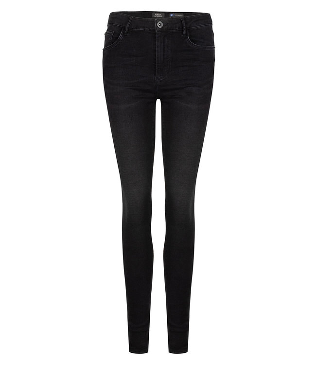 Rellix Meisjes jeans broek Xelly super skinny - Zwart
